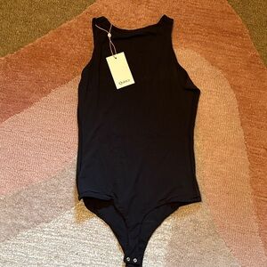 Quince second skin black body suit